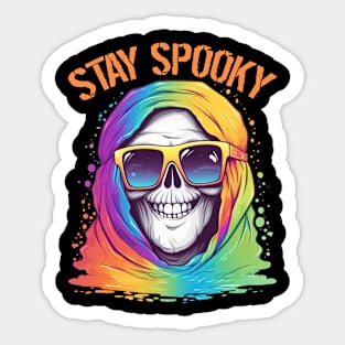 Colorful Halloween Stay Spooky Sticker